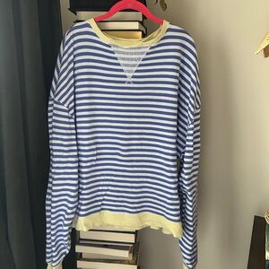 Free People Classic Stripes Oversized Shirt